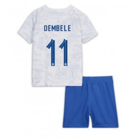 Baby Fußballbekleidung Frankreich Ousmane Dembele #11 Auswärtstrikot WM 2022 Kurzarm (+ kurze hosen)